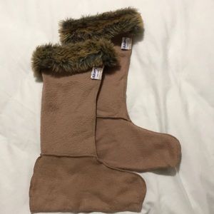 Dubarry fur boot liners - excellent condition - Sz small